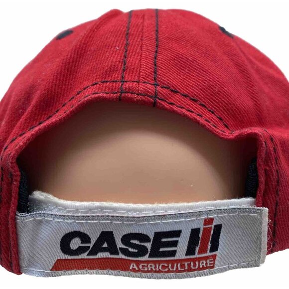 Case Agriculture Farm Heavy Equipment Baseball Hat Cap Red Black Logo - Picture 4 of 13